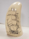 REPRODUCTION SIGNED ETCHED SCRIMSHAW, 1987