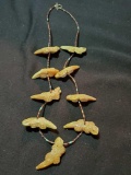 Carved Stone handcrafted Alligator Crocodile necklace, Southwestern, Native American jewelry