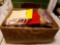LARGE BOX FULL OF HOLIDAY AND GIFT WRAPPING INCLUDING BAGS, TISSUE PAPER, LANDS AND BRAND VINTAGE