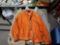VINTAGE XL ORANGE LEATHER '90s LOVE JACKET, and suit jackets TWEED WITH SAXONY