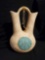 Handmade Pottery Double Sided Wedding Vase Southwestern Turquoise