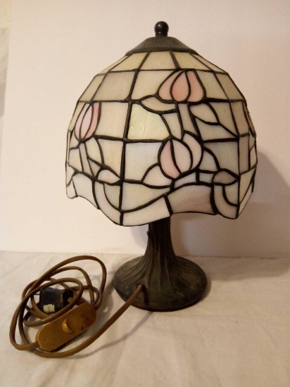12" AUTHENTIC HONSEL VINTAGE GERMAN TIFFANY STYLE TABLE LAMP