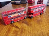 (2) VINTAGE ROUTEMASTER BUSES DINKY TOYS MECCANO LTD 289