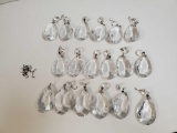 Crystal glass chandelier pendants
