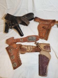 VINTAGE six gun shooters belts, including Johny Ringo,mostly Childs