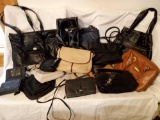 HUGE GROUP OF VINTAGE 80s and 90s LADIES' Handbags, Clutches, Cases