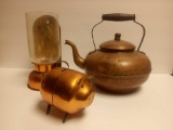 COPPER GROUPING INCLUDING COPPER CRAFT GUILD PIG