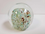 Vintage ART GLASS Bubble paperweight