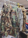 Military Coats jackets with PATCHES including US Army Ranger, Digital army and duck camo Gamehide