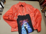 Michael Jackson - Wilson's leather zipper coat and T-shirt