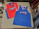 PAIR OF LOS ANGELES CLIPPERS #7 LAMAR ODOM JERSEYS SMALL AND LARGE