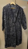 Vintage fur coat, black, Persian Lamb? knee length