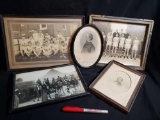 Antique Photographs - Sports and War Including Confederate general