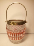 Echt Bleikristall Lead Crystal Ice Bucket, Rare Style, Made In Germany Vintage