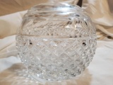 Lenox crystal glass rose bowl