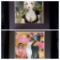 PAIR OF BRUNO PAOLI PRINTS, FRAMED BEHIND GLASS