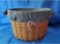 CLASSIC Pot of Gold Longaberger Basket, Liner & Protector ~ XL 20x12
