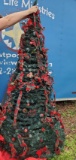RED PLAID Pull up Christmas Tree in big zip bag