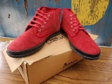 NEW, in BOX, ladies RED Suede boots, PREMIER, sz 8