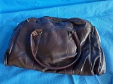 New LEATHER bag, Suitcase tote, overnight bag