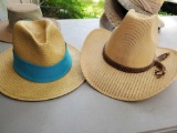 (2) Hats including vintage Mexico made PERIDO SUPERLINO cowboy, and TEXKING