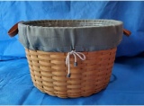 CLASSIC Pot of Gold Longaberger Basket, Liner & Protector ~ XL 20x12