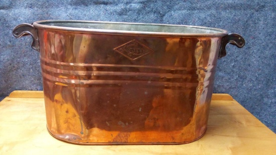 Large NESCO Copper Boil Tub Wash Basin