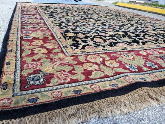 Authentic YAK hair, Handmade, Enormous Woven Rug 120x95"