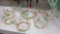 ARTISTIC HAND-PAINTED FLAMINGO ISLAND BOWLS WITH LARGE SOUP TUREEN