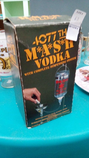 VINTAGE MASH 4077th Vodka DISPENSER IV DRIP In Box