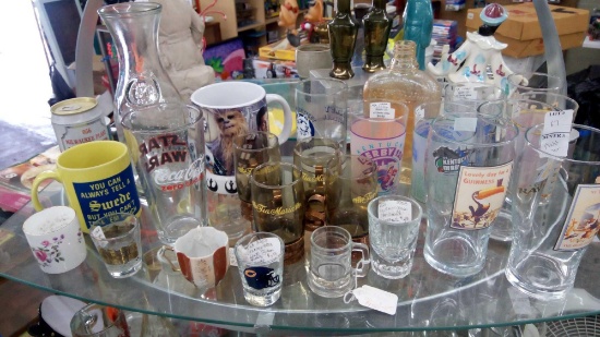 FUN GROUP OF DRINKING VESSELS, STAR WARS, , SHOT GLASSES, GOLDEN WEDDING