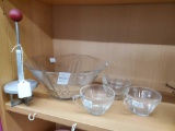 Glass chip bowl, Hazel Atlas mugs and more