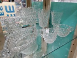 8 pc CUBIST American Fostoria glass pieces