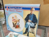 Norman Rockwell 4 classic plates , in box