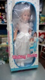 Huge Walking Pretty wedding Doll in box