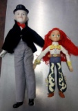 Pair of Dolls, Toy Story Jesse and Porcelain Limbs Laurel