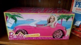 BARBIE GLAM CONVERTIBLE CAR, INBOX, PINK MATTEL 2013