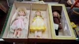 3 vintage Effanbee dolls in original boxes