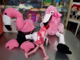 Flamingo plush grouping