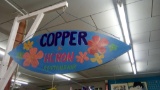 Awesome colorful Copper Heron Restaurant sign