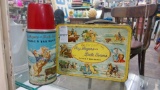 VERY OLD ROY ROGERS AND DALE EVANS DOUBLE R BAR RANCH LUNCH BOX WITH THERMOS