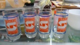 Set of 3 vintage Syracuse Orange glasses