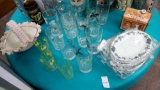 MID CENTURY MODERN GROUP OF GLASS AND POTTERY