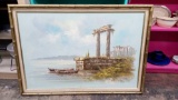 GORGEOUS GRECIAN CLASSICAL ORIGINAL OIL BY CJ MARTIN