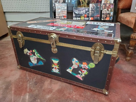 Awesome CLOWN themed TRUNK on wheels WITH TRAY