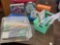 LOT OF VARIOUS CRAFT SUPPLIES - QUILTING -CARD MAKING - STENCILING - TINS