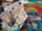 NEW in Pkg Crafting supplies including Rainbow Pillow project and ribbon