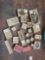 BIN COLLECTION OF new and used RUBBER STAMPS,
