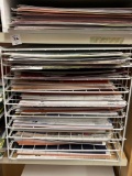 METAL RACK OF CRAFT PAPER