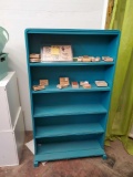 repurposed STORYBOOK DOLL CABINET -5 shelf wooden display